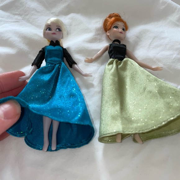 Disney World Theme Park Frozen Elsa And Anna Mini Dolls - Picture 9 of 17